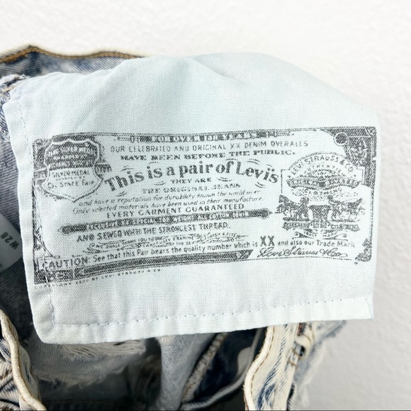 LEVI’S Vintage Acid Washed 501XX Cut-off Shorts, Distressed, Vintage Size 28 - Picture 4 of 7